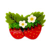 Jenny Lemons - Large Strawberries and Flowers Hair Claw Clip