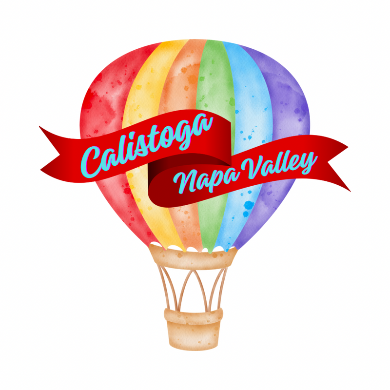 Wood Hot Air Balloon Calistoga ornament or magnet