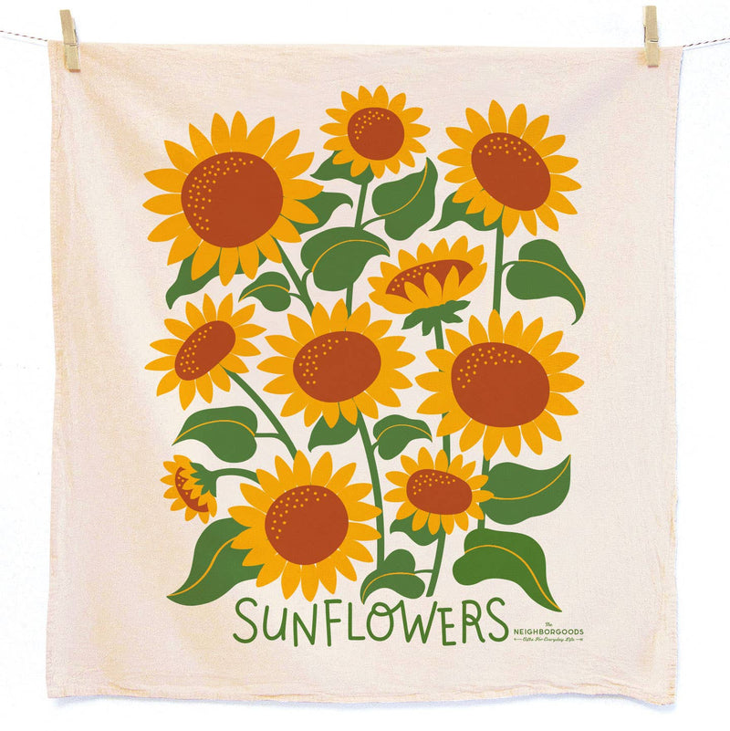 The Neighborgoods - HELLO SUNSHINE (Sunflower,Marigold) -Tea Towel Set of 2