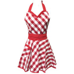 Adjustable Flirty Hostess Apron: Red Polka Dots