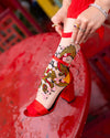 Sock Candy - Year of the Dragon Sheer Crew Sock: Size I: Fits US W5.5-9.5