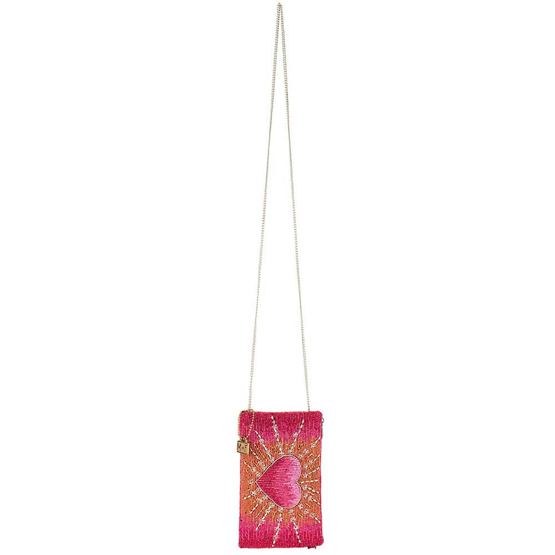 Mary Frances Accessories - Tickled Pink Crossbody Phone Bag