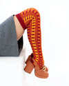 Sock Candy - Interlocking Plaid Knee High Sock