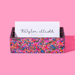 Taylor Elliott Designs - Business Card Holder - Colorful Confetti