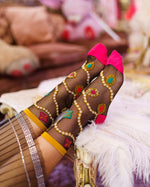 Sock Candy - Pearls & Jewels Black Sheer Ankle Sock