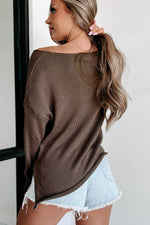 Amaryllis Apparel - Champagne Please Graphic Sweater: Snow White / XL