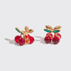 KITSCH - Mini Rhinestone Claw Clips 2pc Set - Cherry