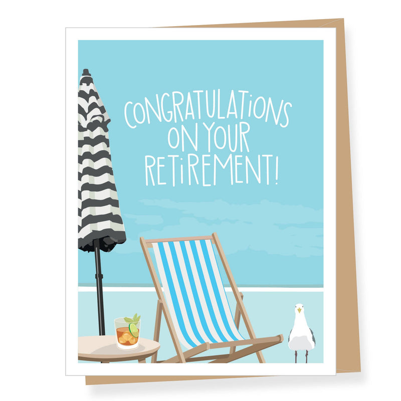 Apartment 2 Cards - Mojito Beach Chair Retirement Card