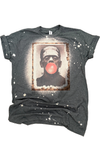 Frankenstein Bubblegum Halloween Bleached Tee