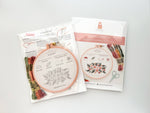 Matryoshka Doll Shop - Beginner Embroidery Kit - Stitch Sampler for beginners: Yellow + Orange