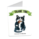 Liyana Studio - Pawesome Cat Gift - Funny Thank You Card