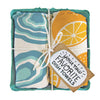 The Neighborgoods - FRESH OYSTERS (Oyster, Lemon) - Tea Towel Set of 2