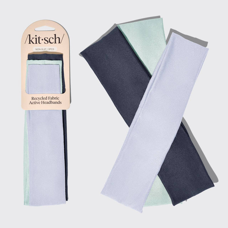 KITSCH - Recycled Fabric Active Headbands 3pc Set Garden Bouquet