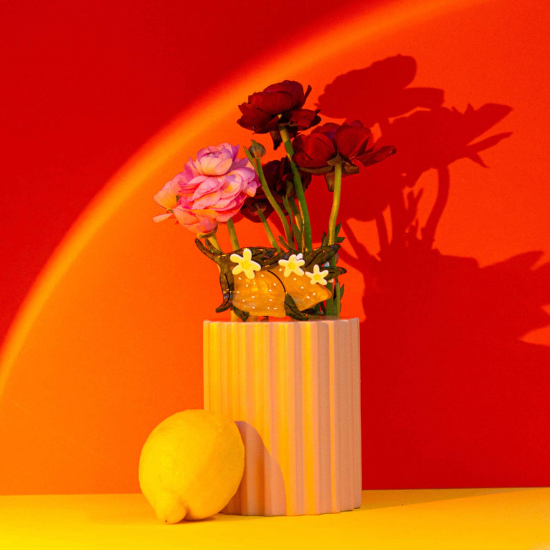 Jenny Lemons - Large Lemon and Flowers Hair Claw Clip