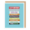 Apartment 2 Cards - Stack of Books Birthday Card