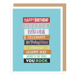 Apartment 2 Cards - Stack of Books Birthday Card