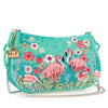 Mary Frances Accessories - Flirty Flamingos Crossbody