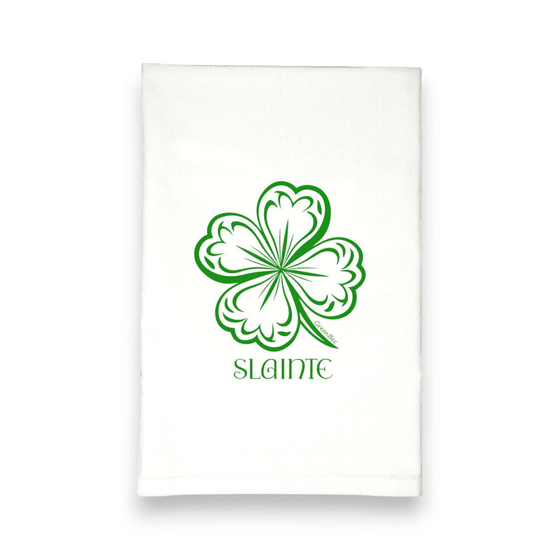 Green Bee Tea Towels - Slainte Towel | St Patricks Day Towel | Kitchen Tea Towels