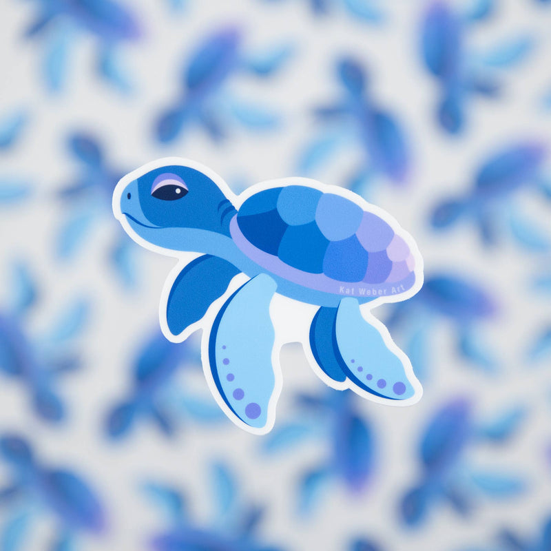 Kat Weber Art - Baby Sea Turtle Sticker