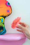 The Peach Fuzz - Flamin’ Hot Pink Flame Hair Claw