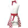 Adjustable Flirty Hostess Apron: Red Polka Dots