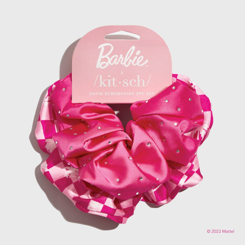 KITSCH - Barbie x kitsch Satin Brunch Scrunchies 2pc Set