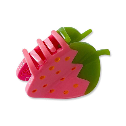 Jenny Lemons - Mini Pink Strawberry Hair Claw Clip