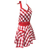 Adjustable Flirty Hostess Apron: Red Polka Dots