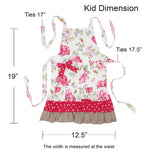 Mother and Daughter Ruffles and Roses Apron: Mommy & Me Set