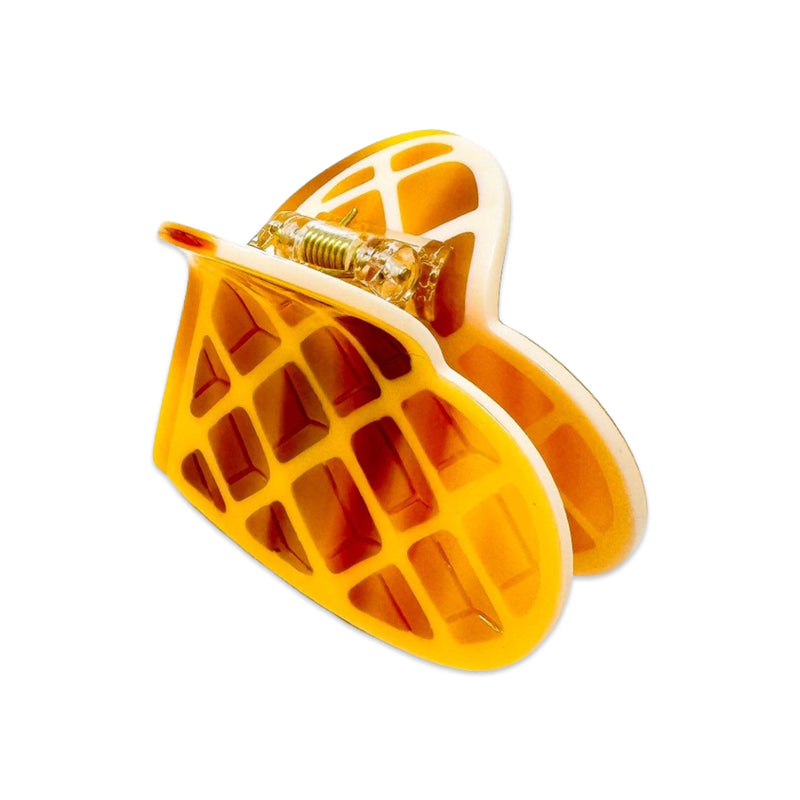 Jenny Lemons - Midi Heart Waffle Hair Claw Clip