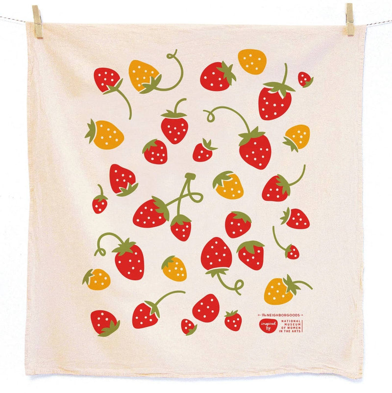 The Neighborgoods - MARI BERRY (Marigold, Strawberry) - Tea Towel Set of 2