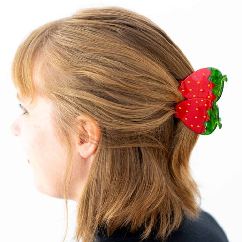 Jenny Lemons - Large Red Strawberry Hair Claw Clip