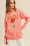 California Graphic Sweatshirts: S / Heather Dusty