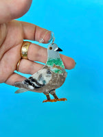 The Peach Fuzz - Pigeon Earrings