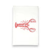 Green Bee Tea Towels - Lobster Dish Towel | Tea Towels | Ocean Kitchen Tea Towels: Red