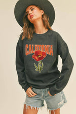 California Graphic Sweatshirts: M / Heather Dusty