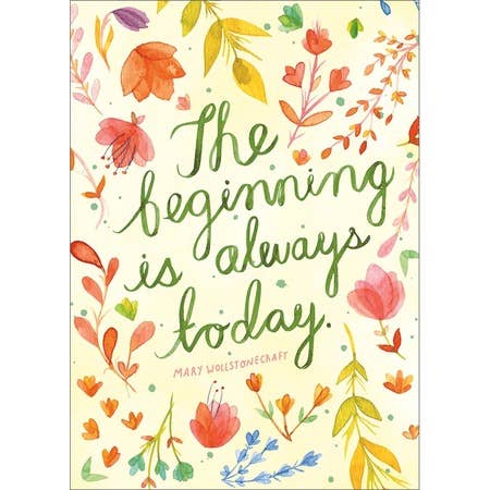 Amber Lotus Publishing - The Beginning Is Today Greeting Card