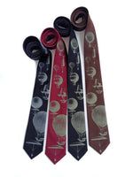 Cyberoptix Tie Lab - Hot Air Balloons Necktie. Steampunk Airship Tie.