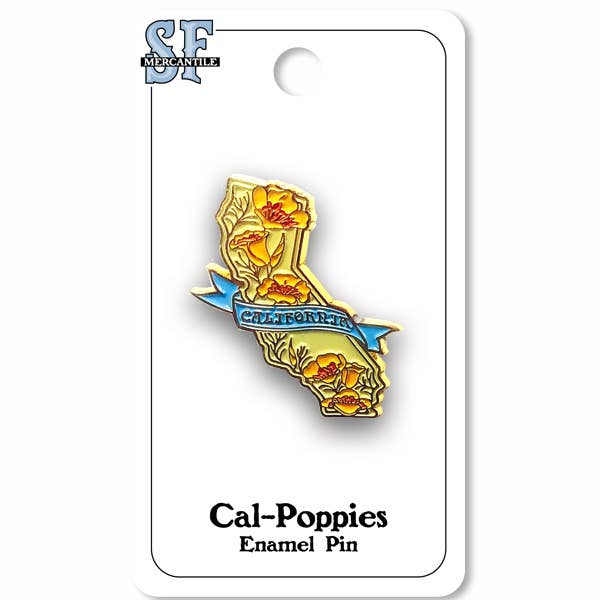 SF Mercantile - CA Poppies Pin