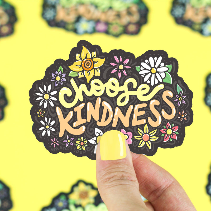Choose Kindness Inspirational Water Bottle Vinyl Sticker