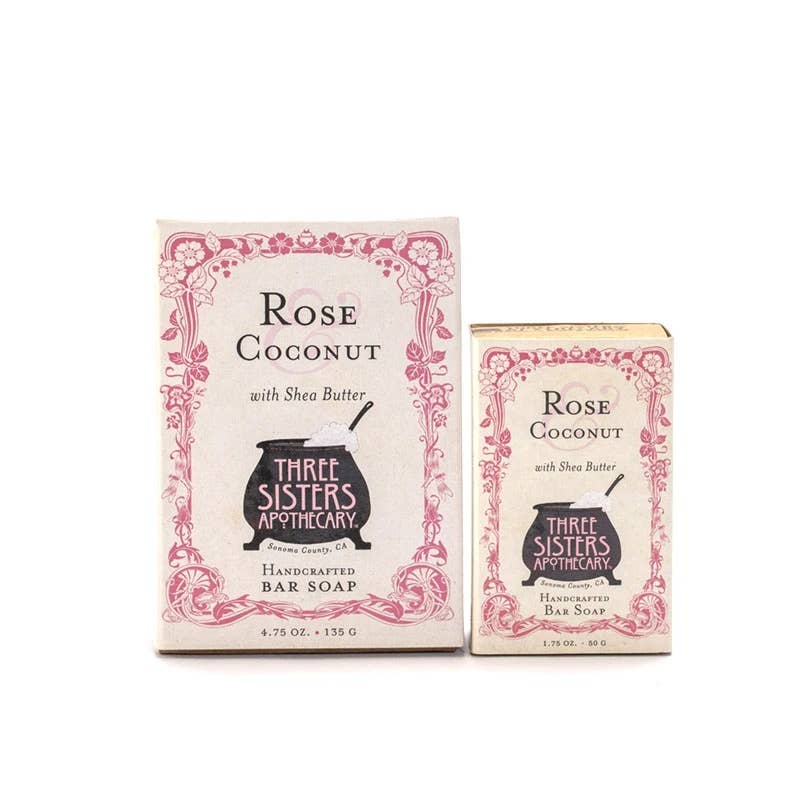 Three Sisters Apothecary - Bar Soap Rose & Coconut Milk