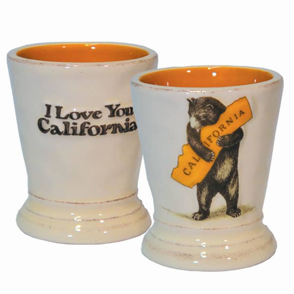 SF Mercantile - CA Bear Hug Ceramic Shot Glass