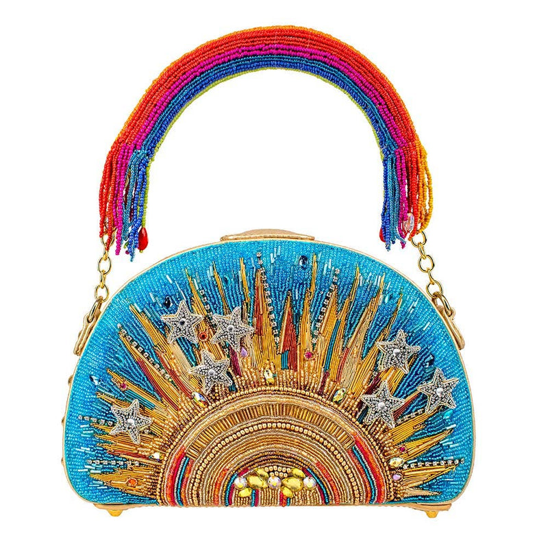Mary Frances Accessories - Sunshine & Rainbows Top Handle Bag