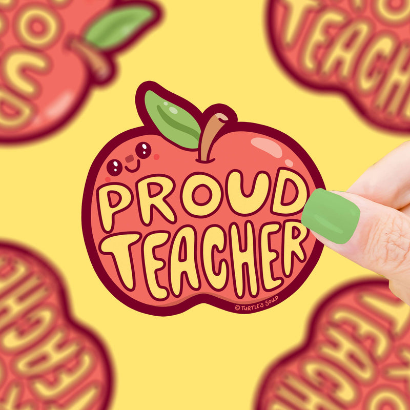 Proud Teacher Statement Decal Educator Gift Vinyl Sticker