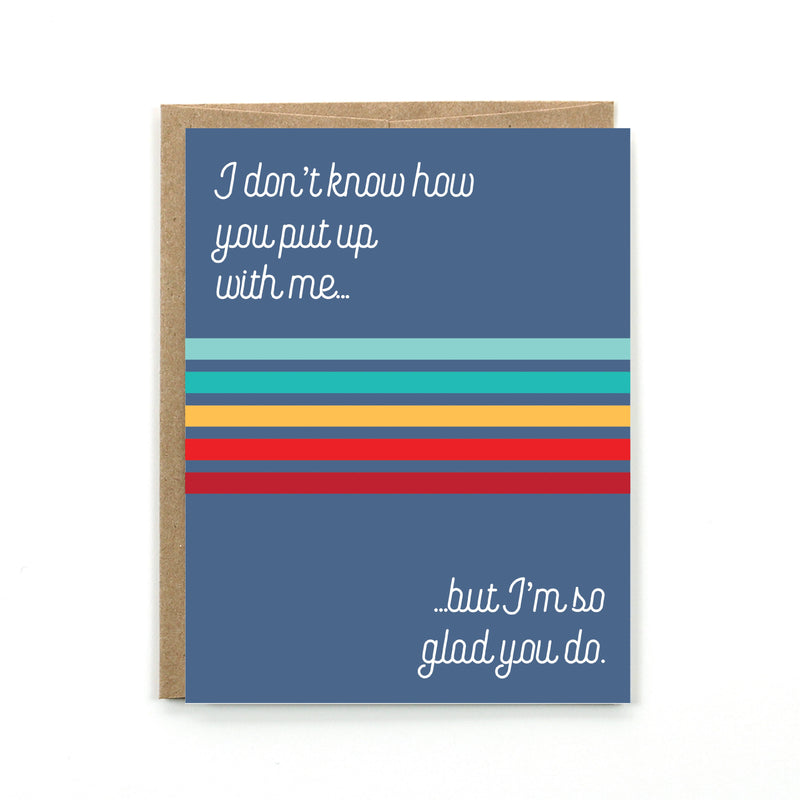 Public School Paper Co. - Put Up With Me Card
