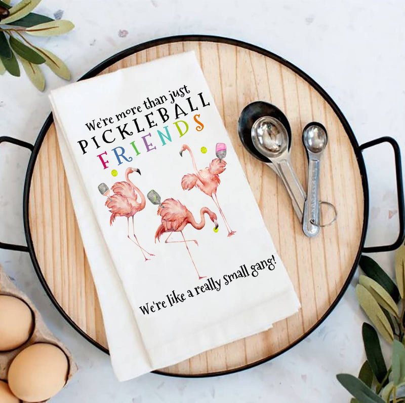 Avery Lane Gifts - Pickleball We're More Than Friends Cotton Tea Towels