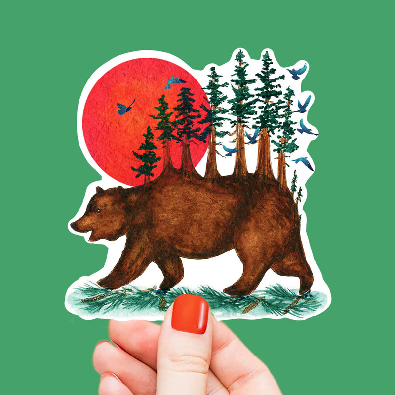 Liyana Studio - Redwood California Bear Sticker