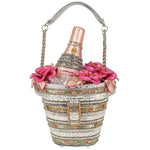 Mary Frances Accessories - Champagne on Ice Beaded Top-Handle Bag