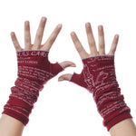 Novel Book Arm Warmer Gloves- Christmas Carol