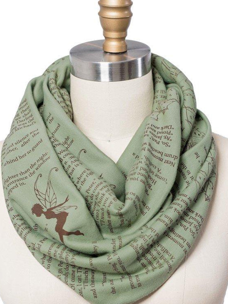 Novel Book Infinity Scarf- Peter Pan